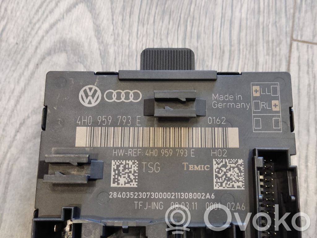 Audi A8 S8 D4 4H Door control unit/module 