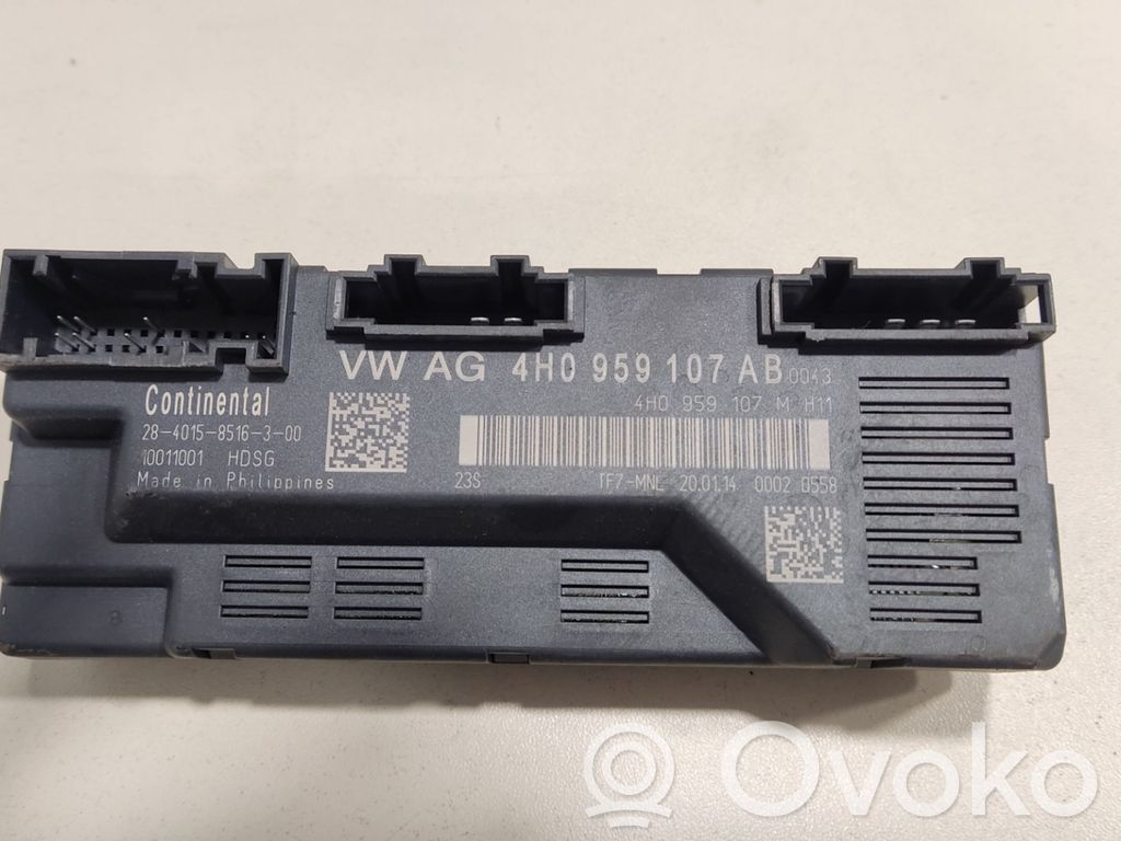 Audi A8 S8 D4 4H Tailgate/trunk control unit/module 