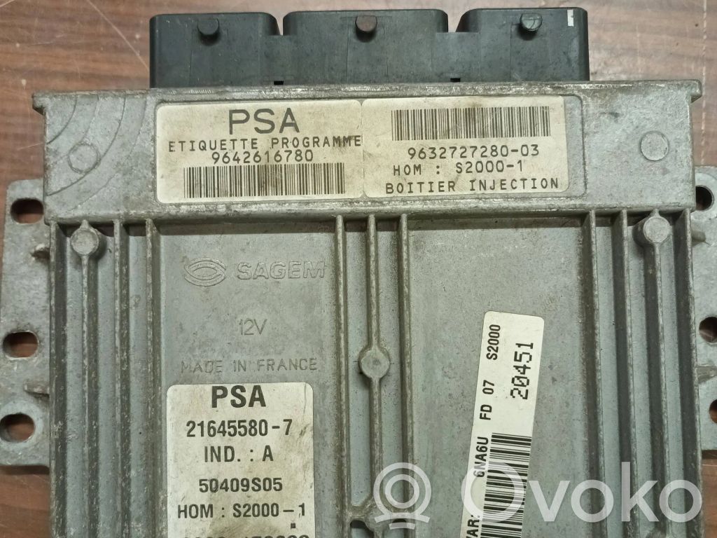 Engine control unit/module   9632727280,9642616780