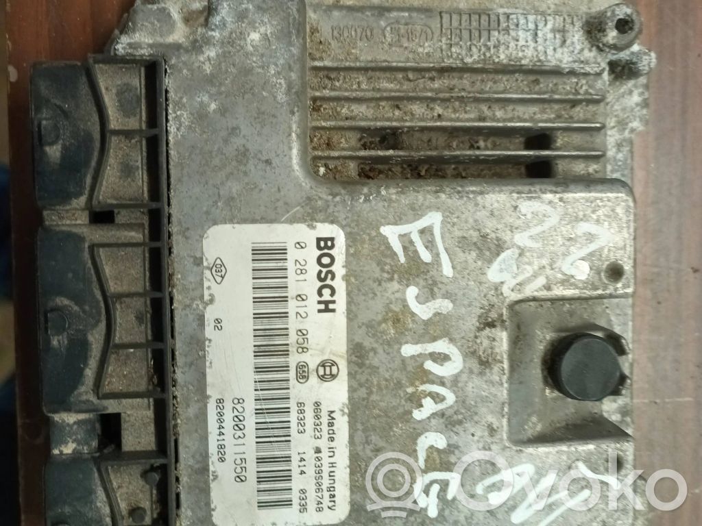 Renault Espace -  Grand espace IV Engine control unit/module 