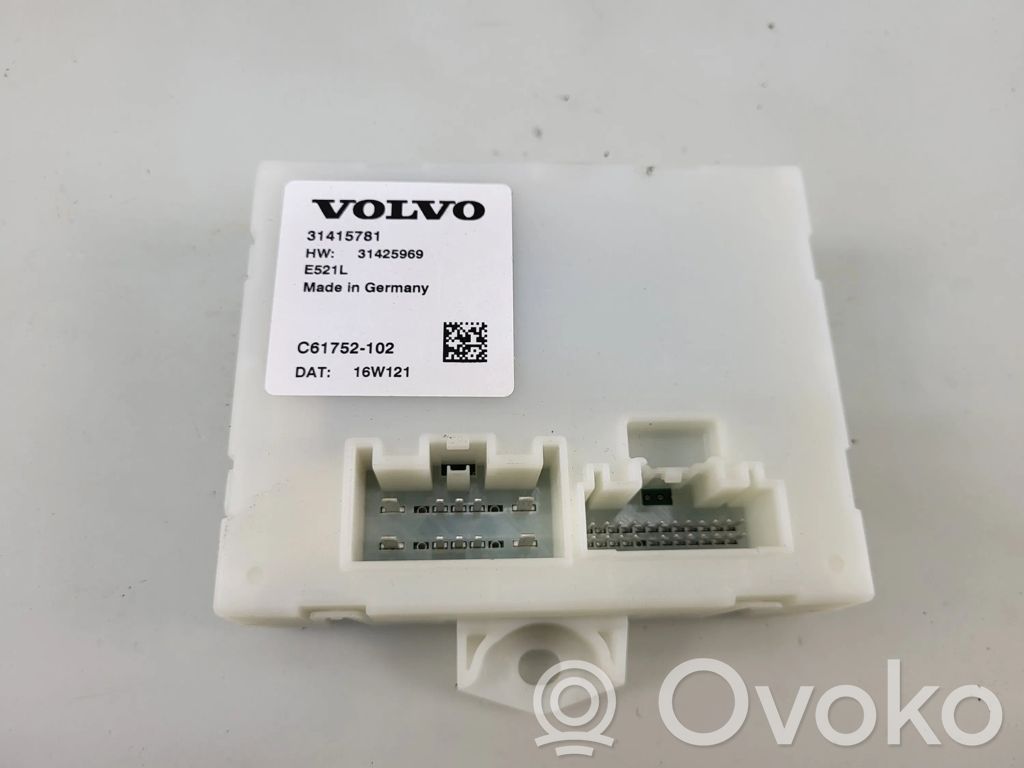 Volvo XC60 Tailgate/trunk control unit/module 