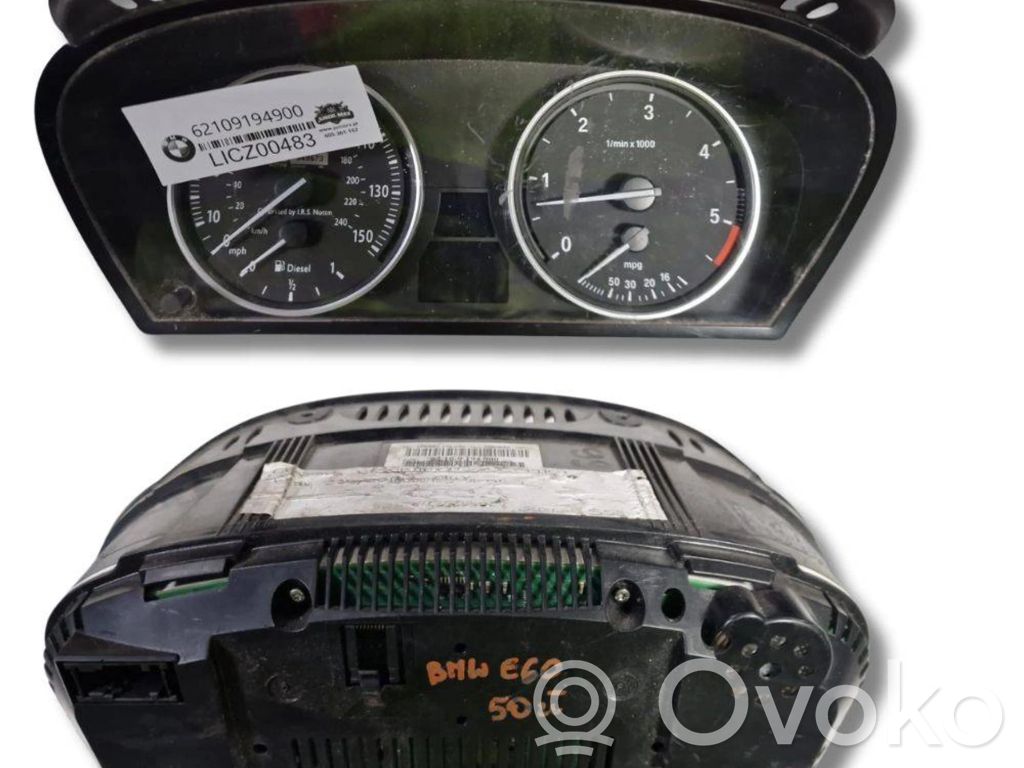 BMW 5 E60 E61 Speedometer (instrument cluster) 