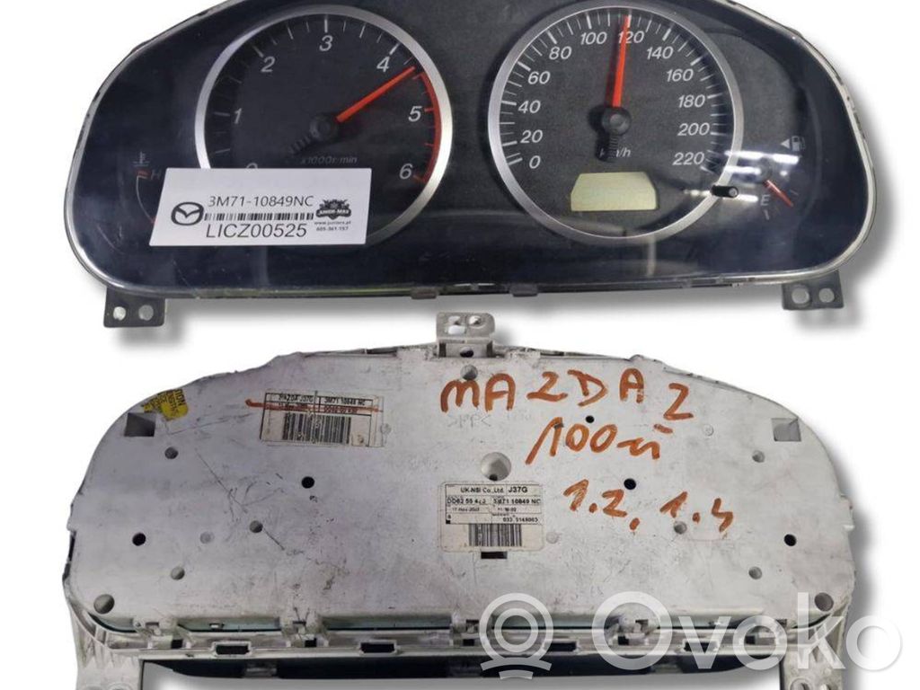 Mazda 2 Nopeusmittari (mittaristo) 