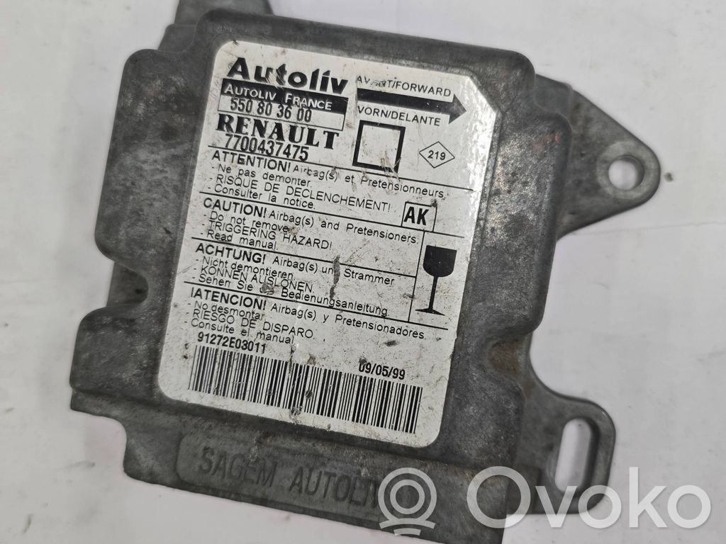 Renault Megane I Airbag control unit/module 