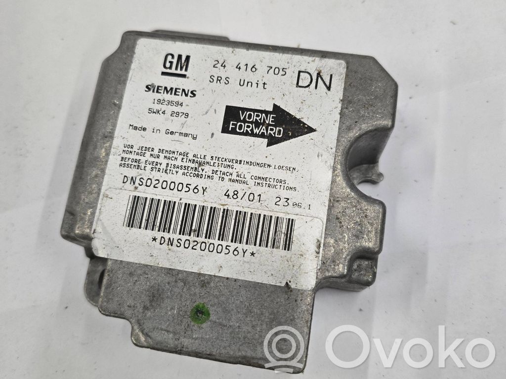 Opel Astra G Airbag control unit/module 