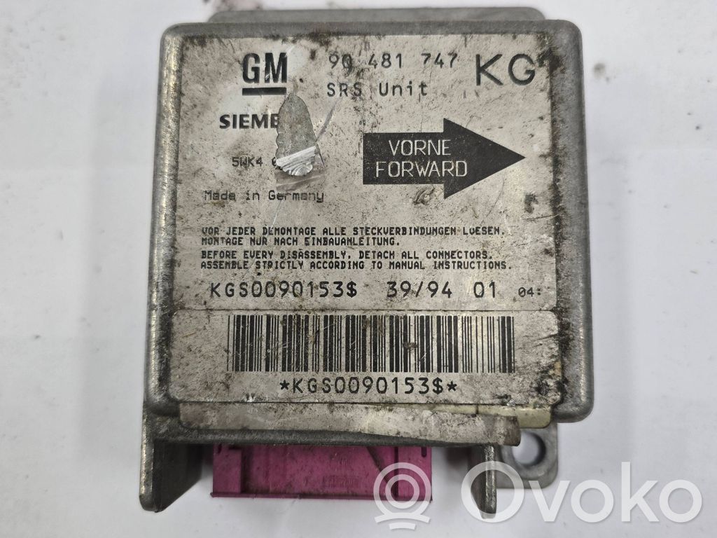 Opel Corsa B Airbag control unit/module 