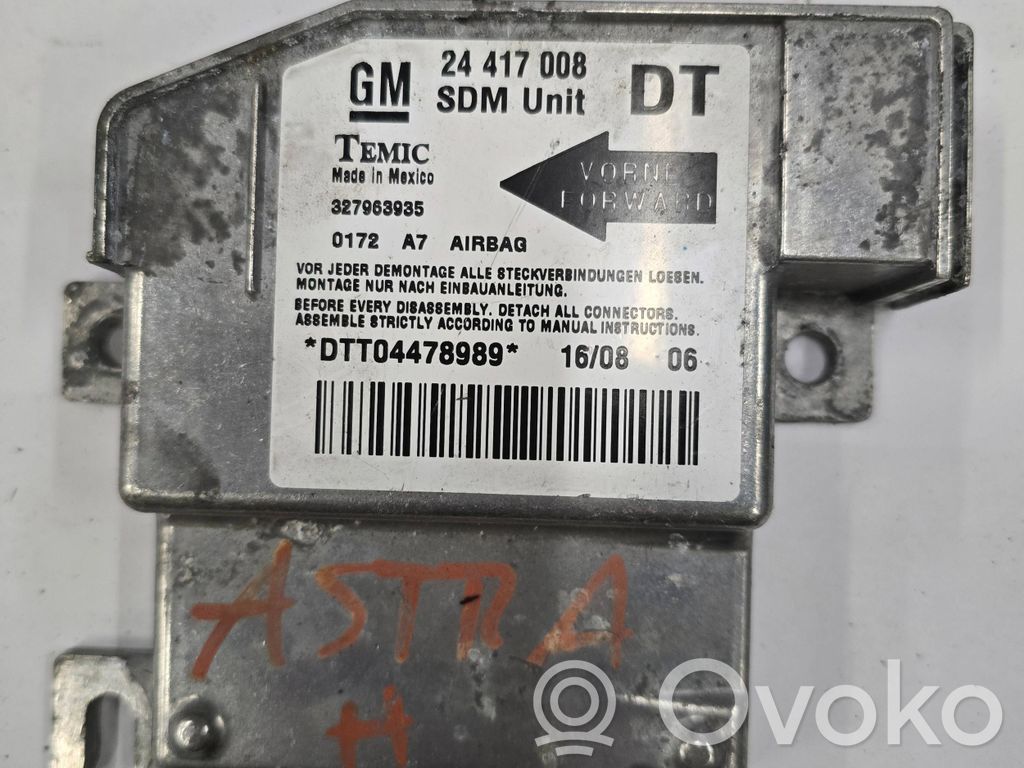 Opel Combo C Airbag control unit/module 
