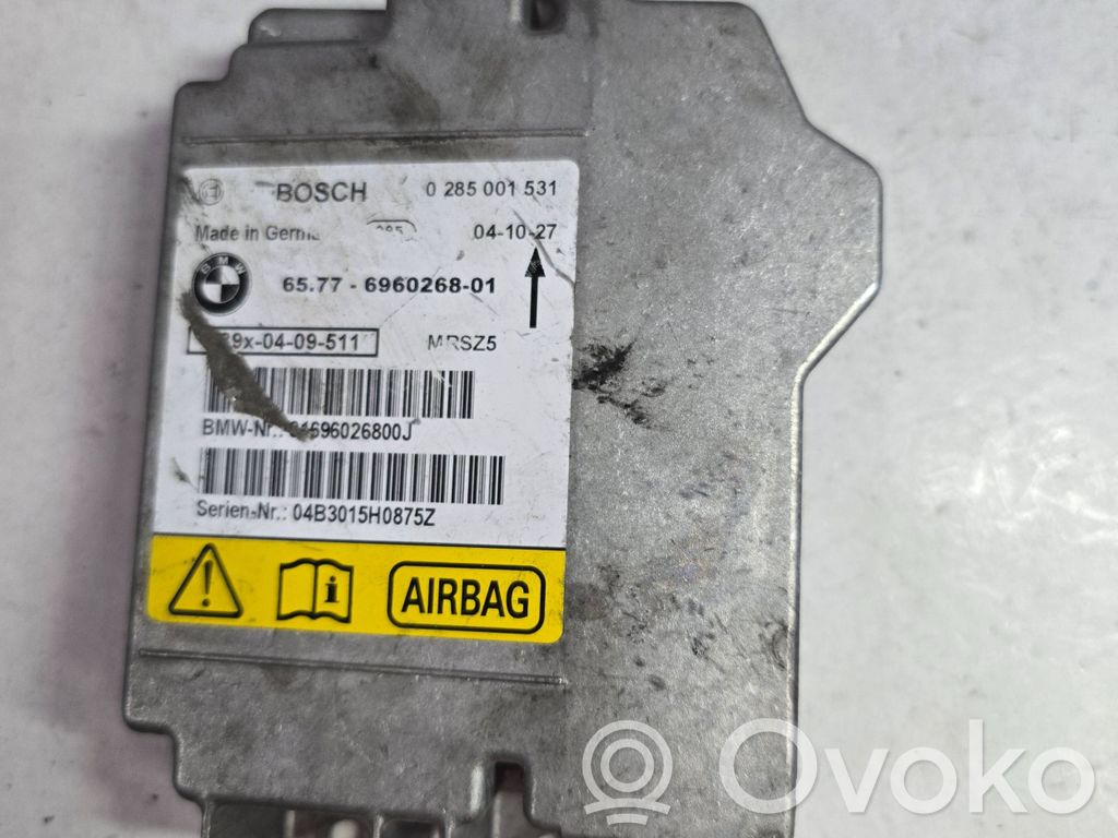 Airbag control unit/module   0285001531,65776960268,696026800J