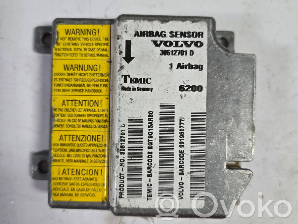 Volvo S70  V70  V70 XC Airbag control unit/module 