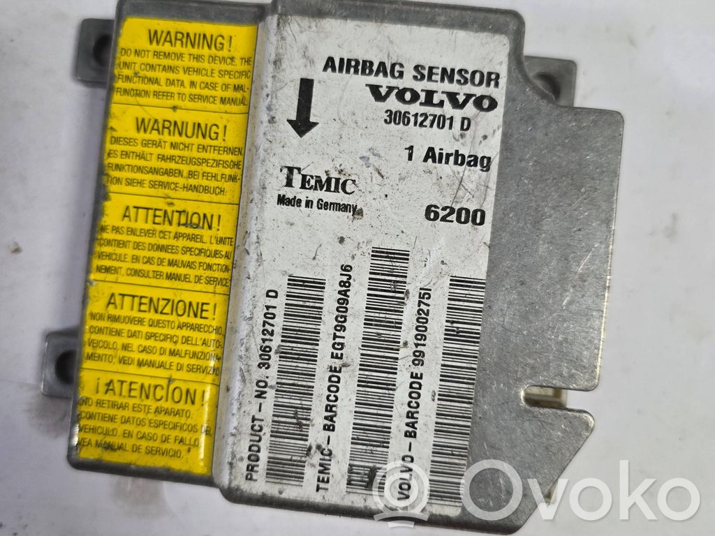 Volvo S40, V40 Airbag control unit/module 