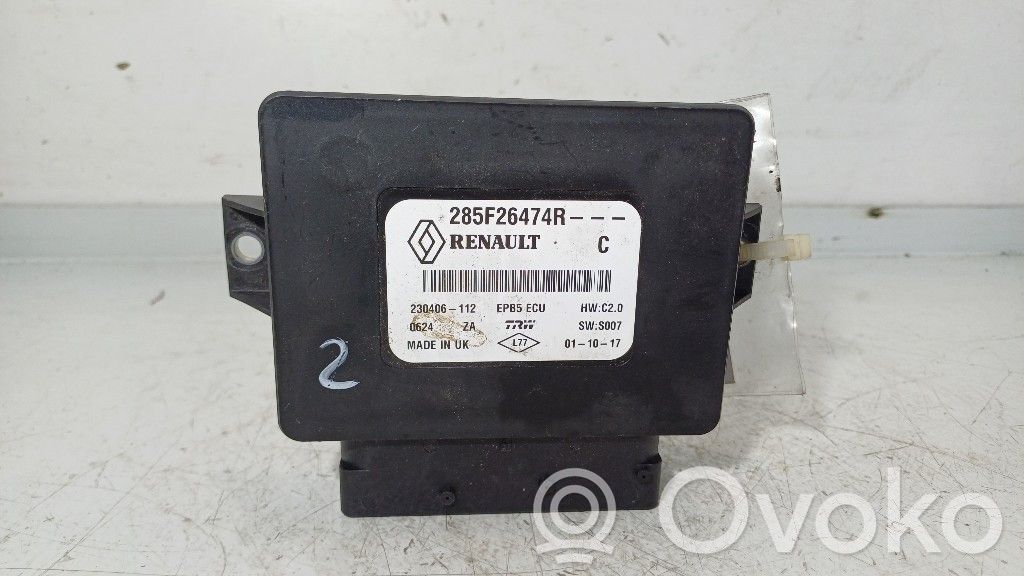 Hand brake control module   285F26474R,285F26474R,K9K646