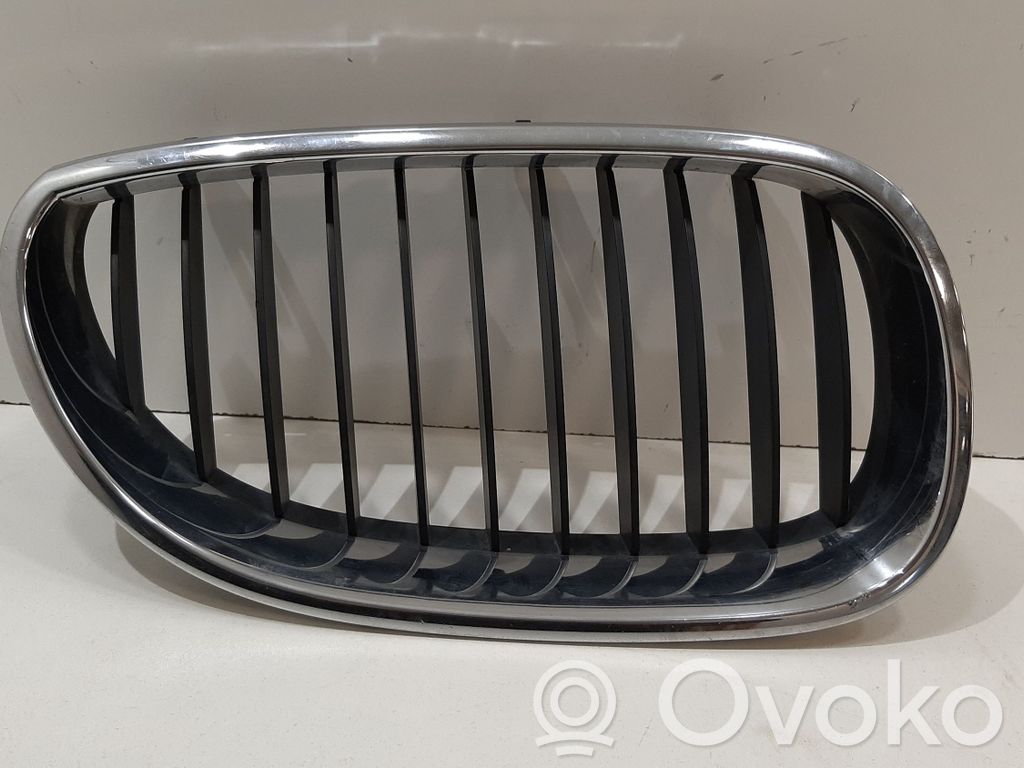BMW 5 E60 E61 Rejilla superior del radiador del parachoques delantero 