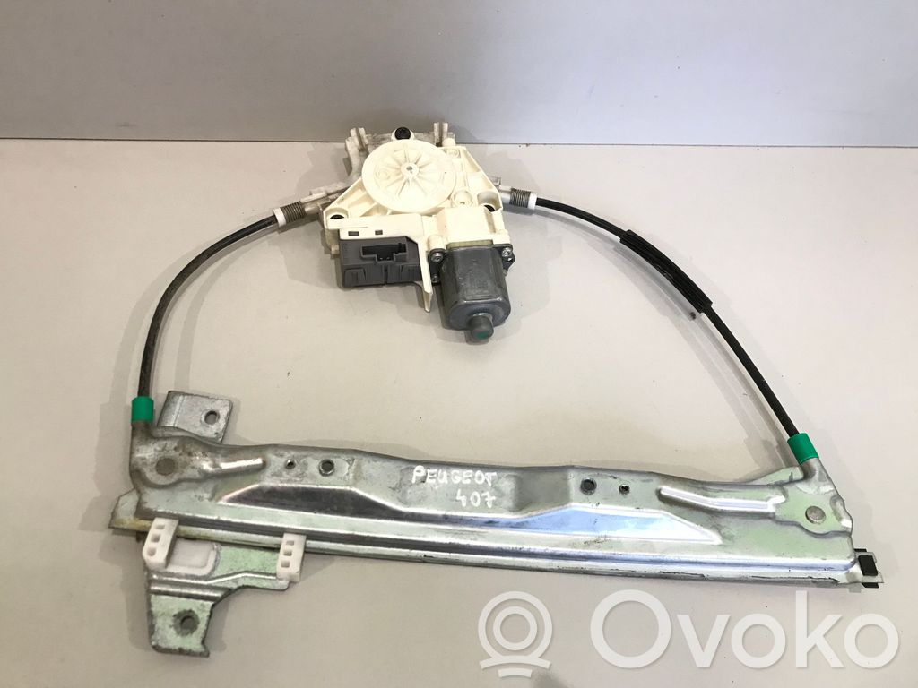 Peugeot 407 Elektryczny podnośnik szyby drzwi tylnych 