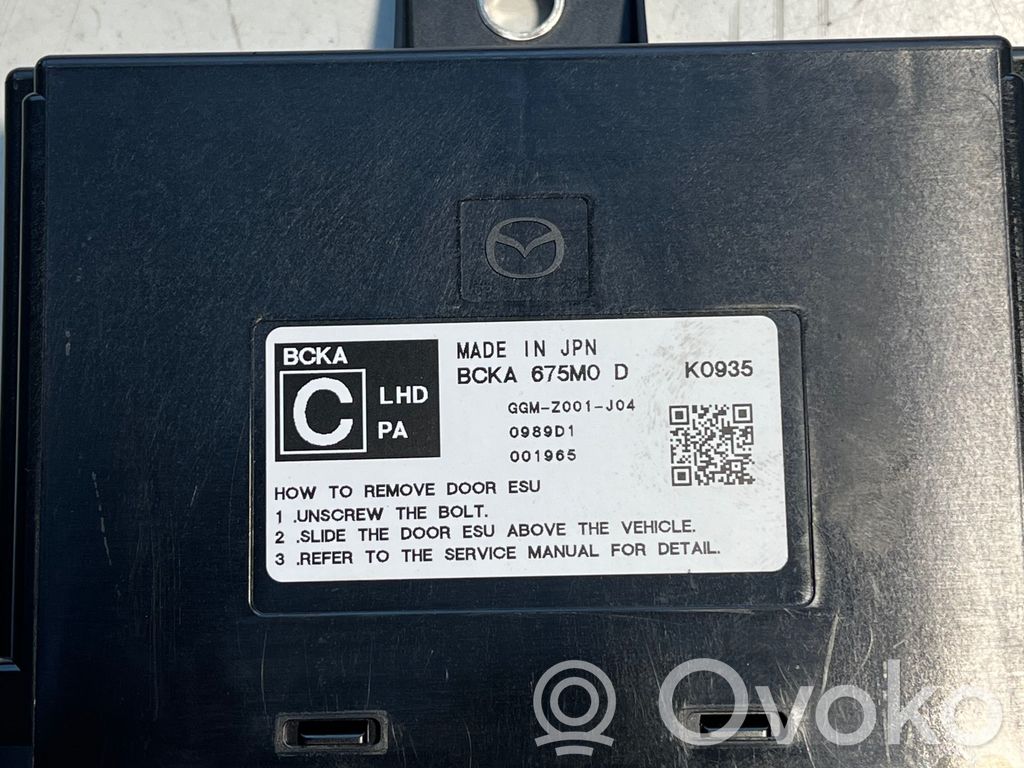 Mazda 3 Door control unit/module 