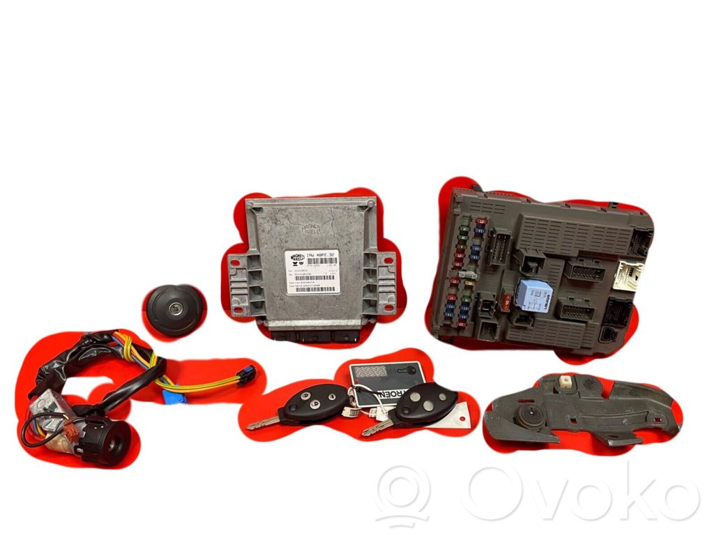 Citroen C5 Engine ECU kit and lock set 