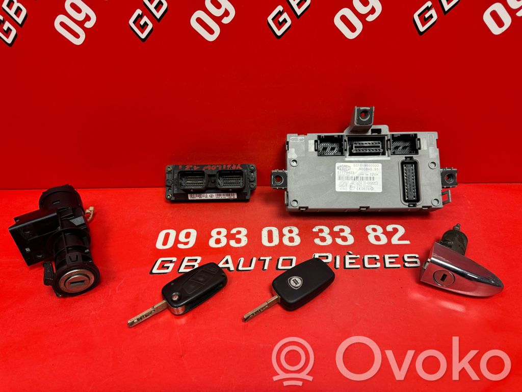 Lancia Ypsilon Juego de cerradura y set ECU del motor 