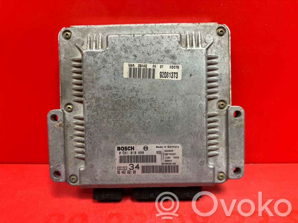 Engine control unit/module   0281010880,9648268180