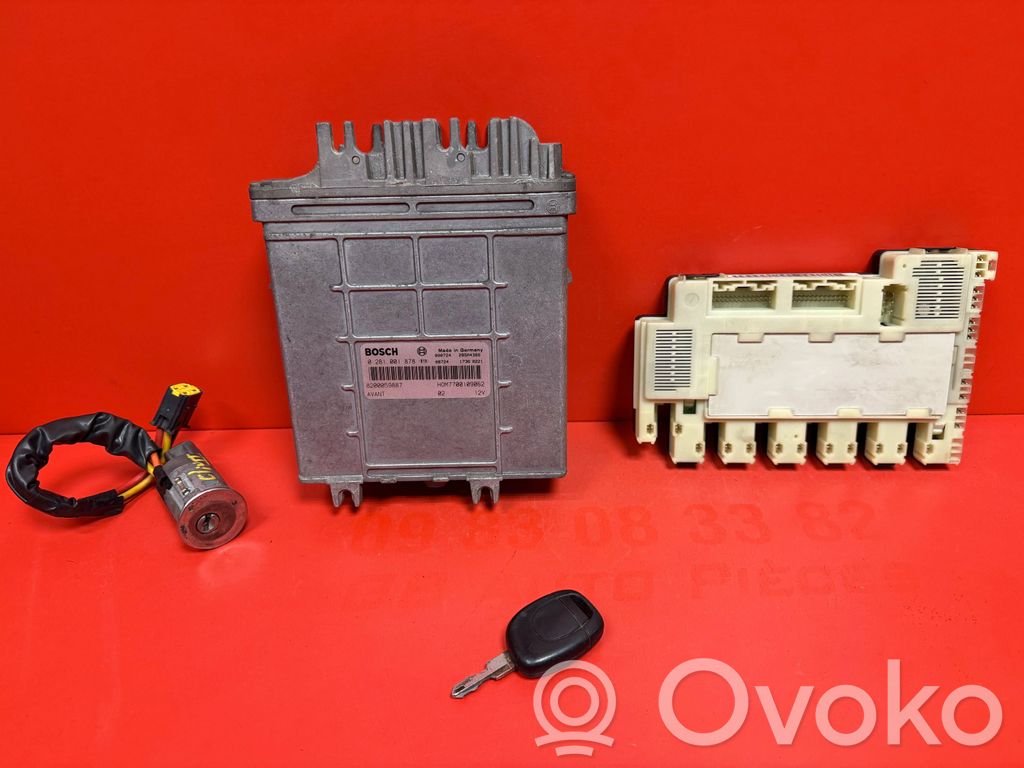 Renault Clio II Engine ECU kit and lock set 
