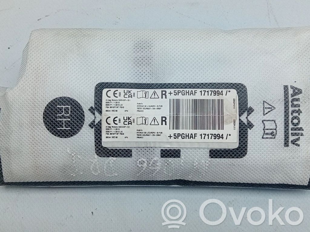 Citroen C3 Airbag scaun 