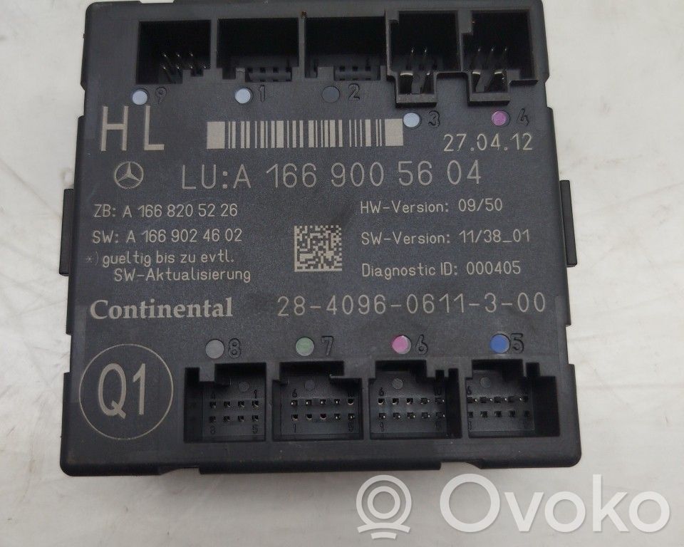 Mercedes-Benz ML W166 Autres unités de commande / modules 