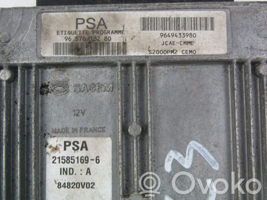 Citroen C3 Engine control unit/module ECU 