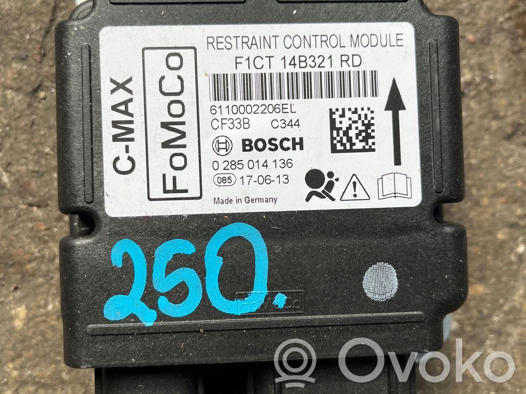 Ford C-MAX II Module de contrôle airbag 