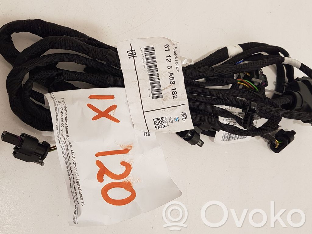 BMW iX Cableado del sensor de aparcamiento (PDC) 