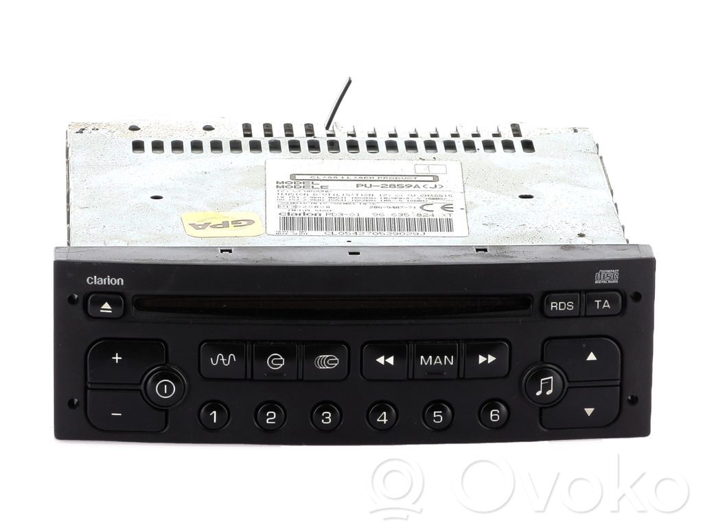 Peugeot Partner Panel / Radioodtwarzacz CD/DVD/GPS 