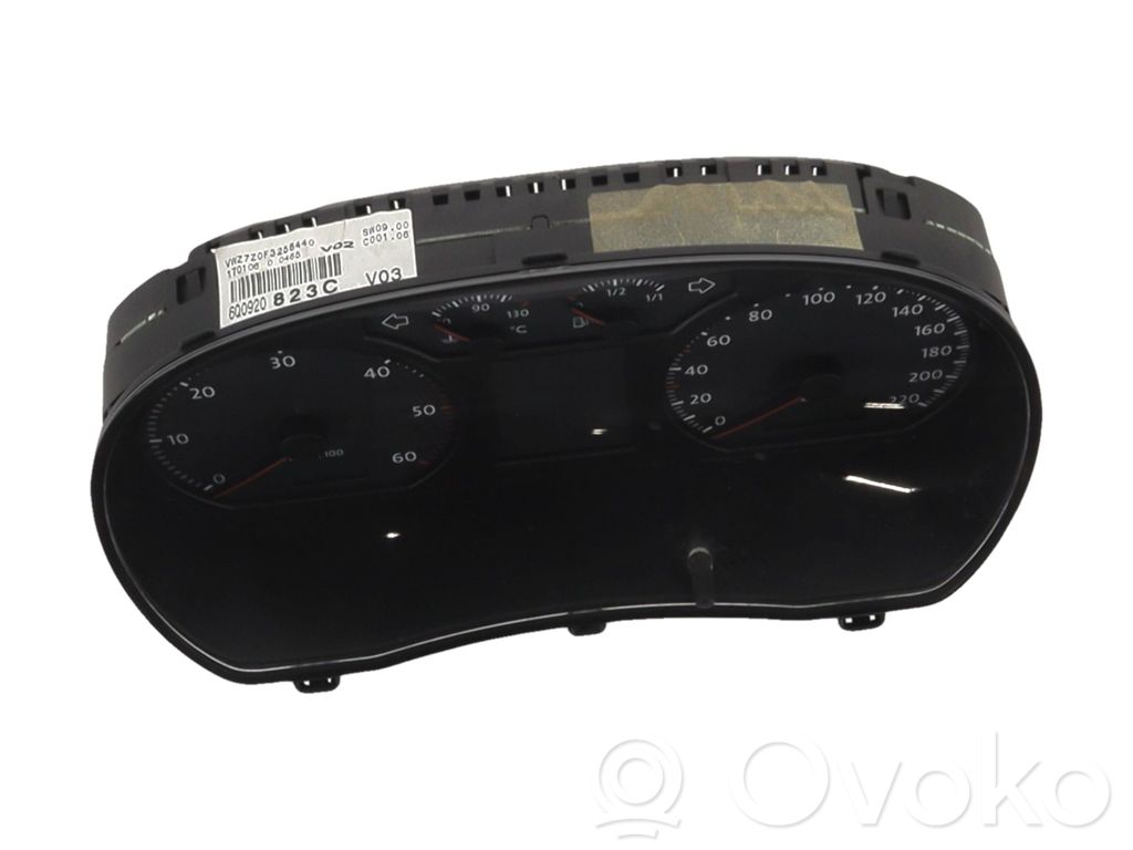 Volkswagen Polo IV 9N3 Compteur de vitesse tableau de bord