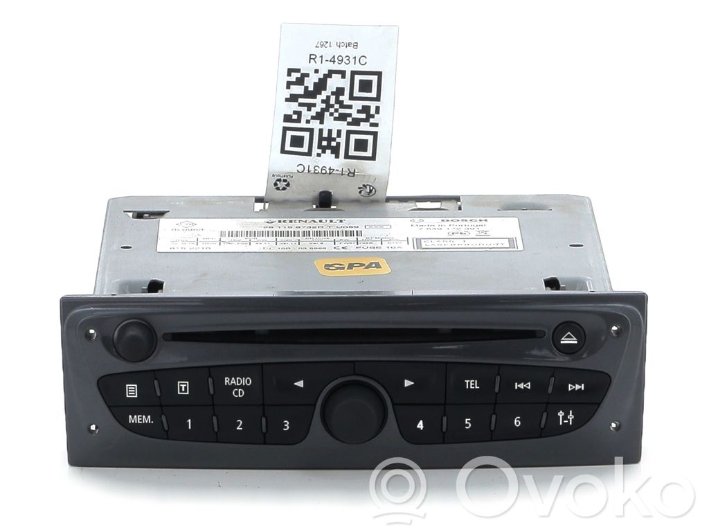 Renault Clio III Radio/CD/DVD/GPS head unit 