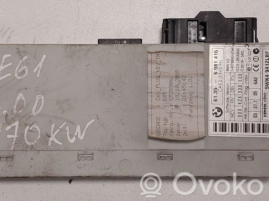 CAS control unit/module   61356981416,C2911ACAS2,5WK49412LBF,CP28906