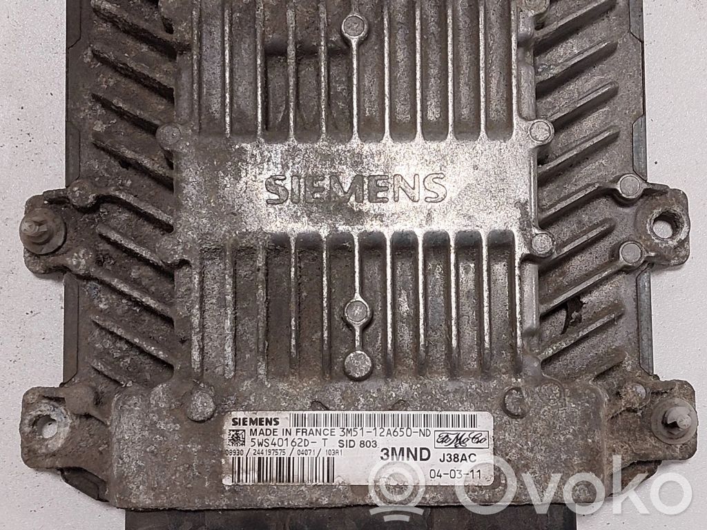 Engine control unit/module   5WS40162DT,3M5112A650ND,J38AC