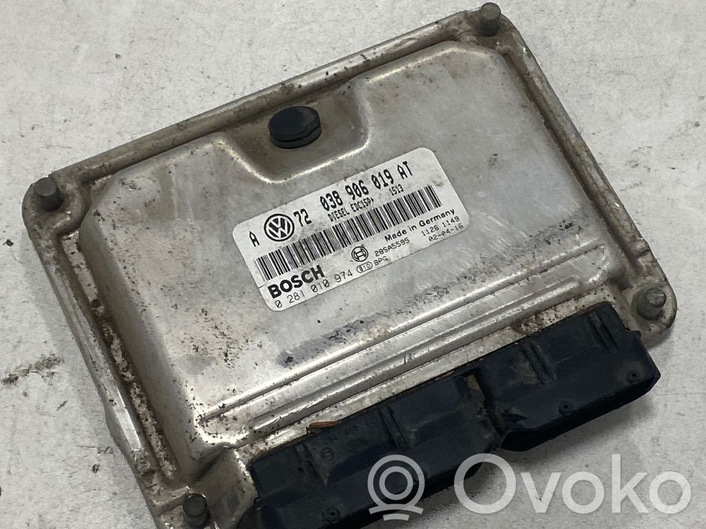 Engine control unit/module   038906019AT,0281010974,28SA5595