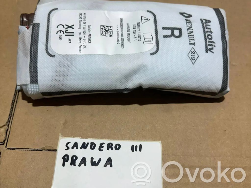 Dacia Sandero III Airbag del asiento 