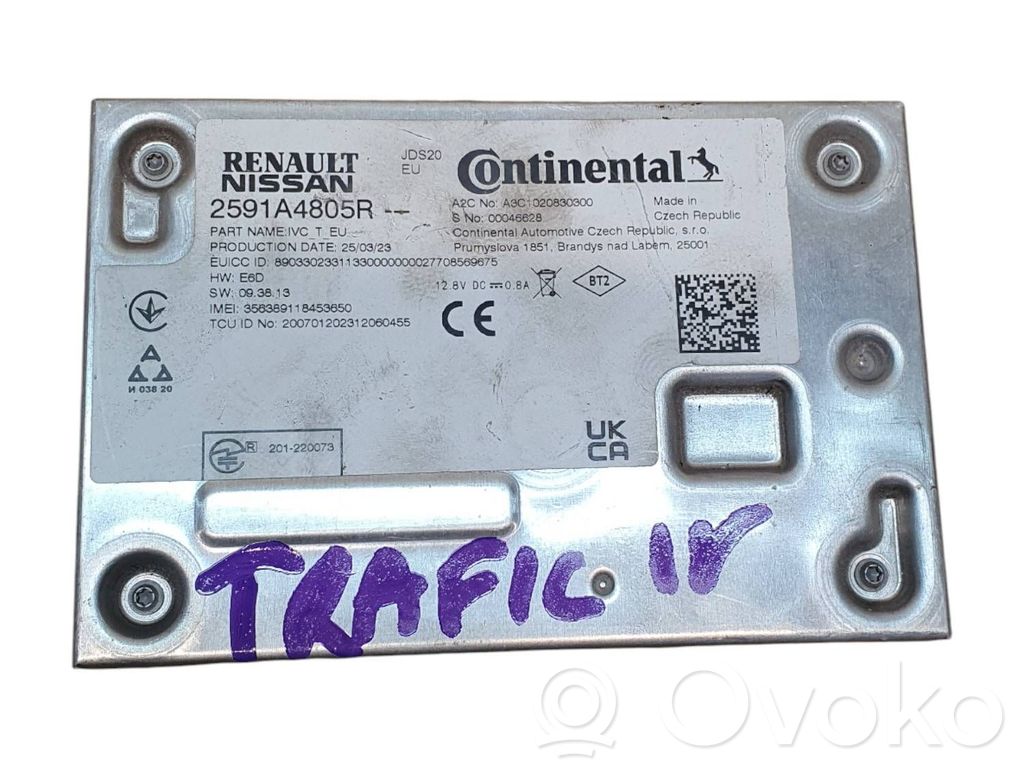Renault Trafic III (X82) GPS navigation control unit/module 
