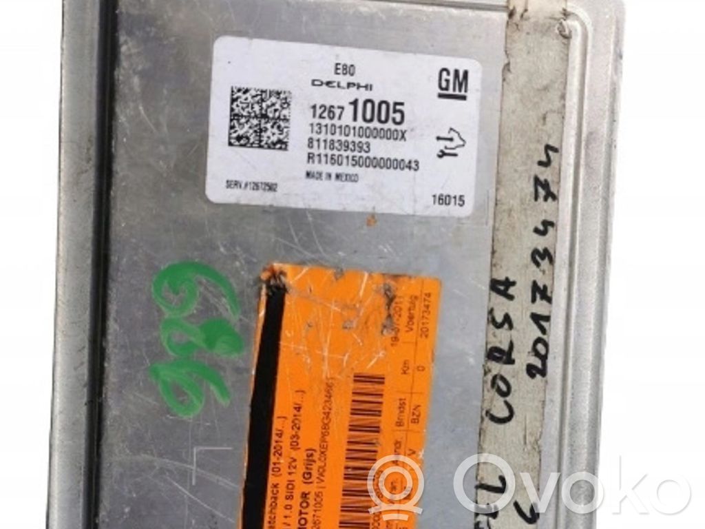 Opel Corsa A Engine ECU kit and lock set 