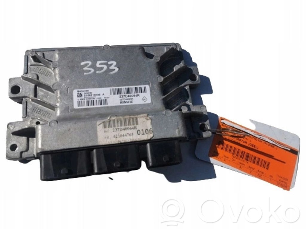 Renault Kangoo I Engine ECU kit and lock set 
