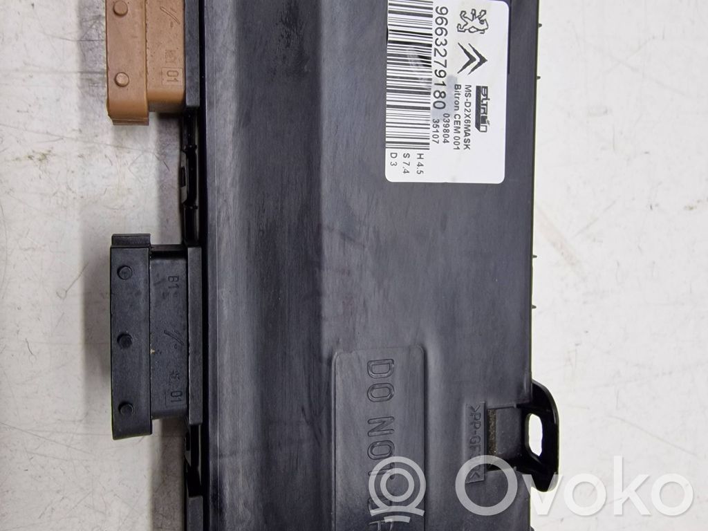 Module de commande de siège   9663279180,039804,MSD2X6AASK