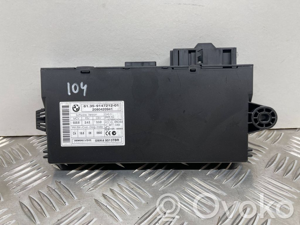 BMW 3 E90 E91 CAS control unit/module 