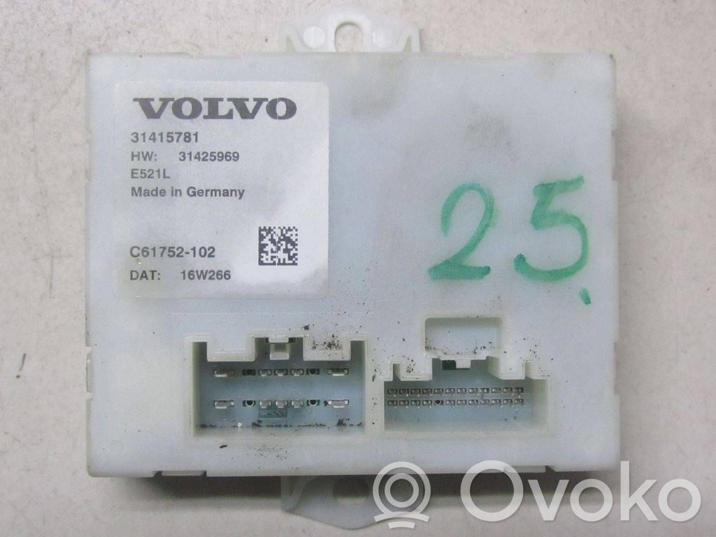 Volvo XC60 Tailgate/trunk control unit/module 