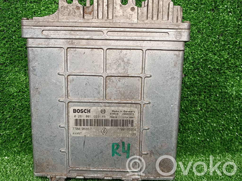 Engine control unit/module   0281001699,7700106867,7700105958