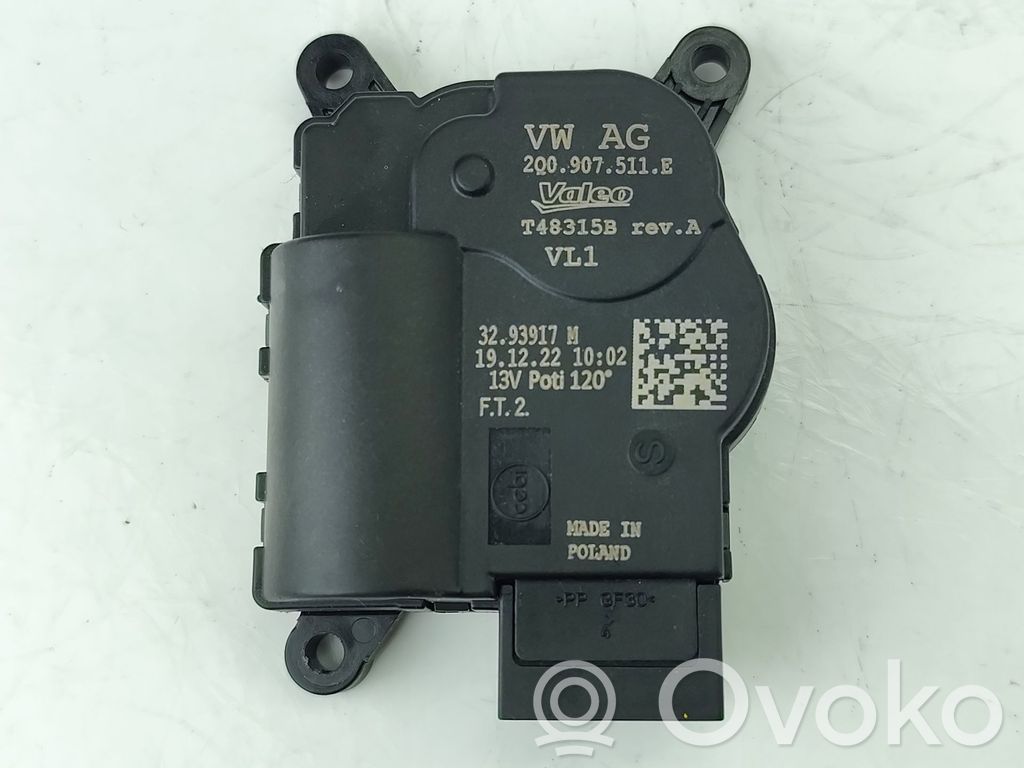 Commande de chauffage et clim   2Q0907511E