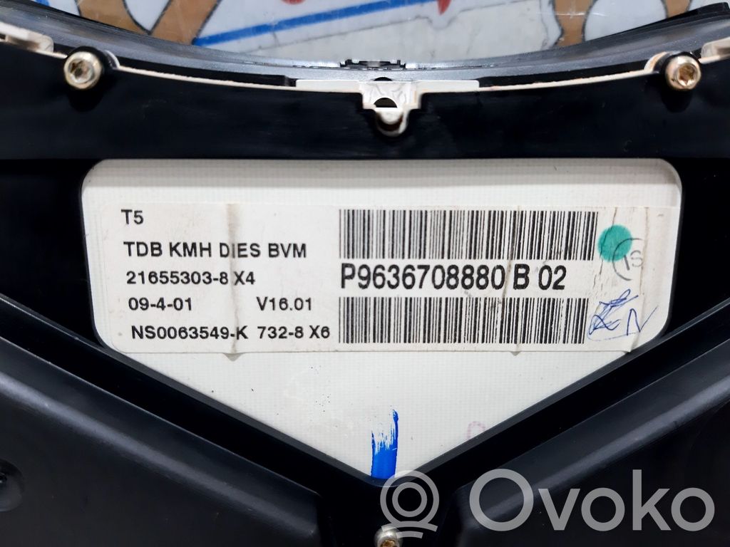 Peugeot 307 Speedometer (instrument cluster) 
