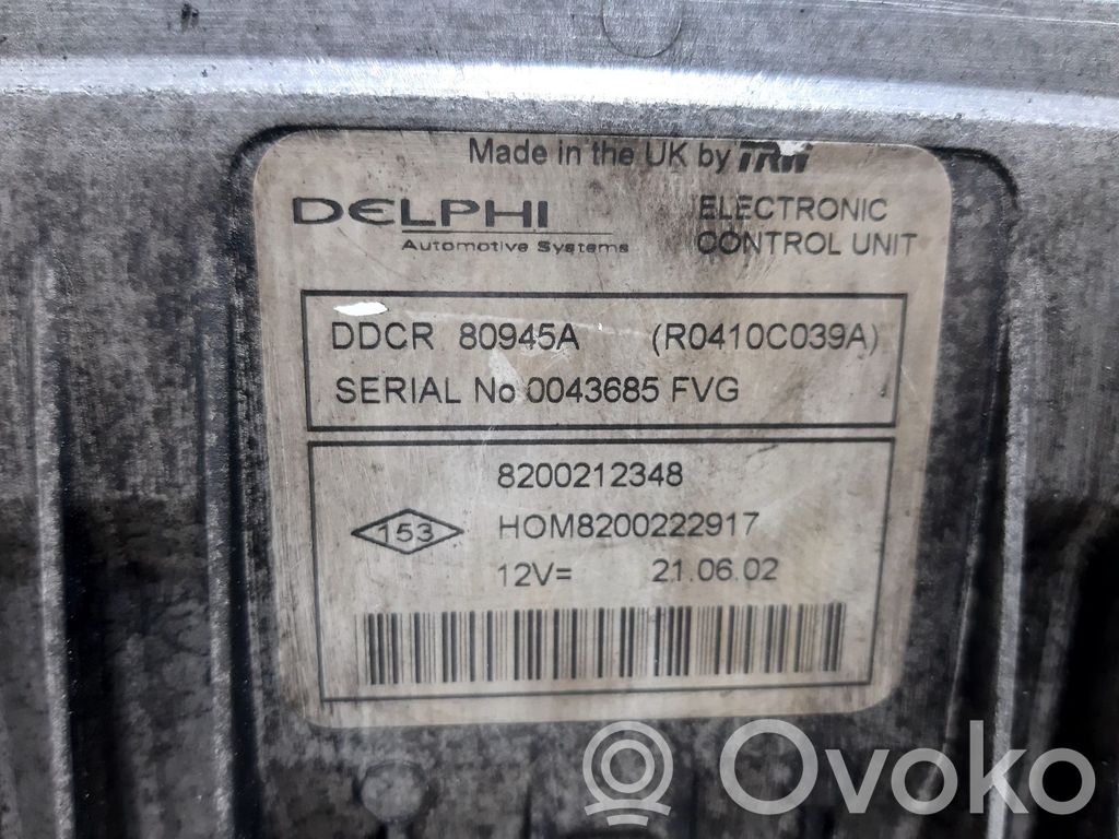 Engine control unit/module   8200212348,128547