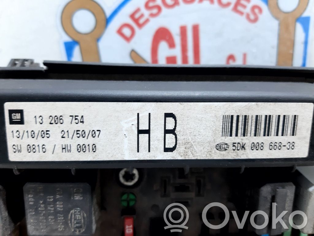 Módulo de fusible   13206754,129011