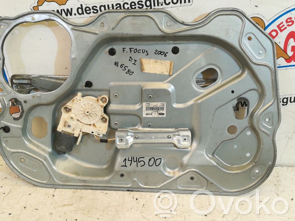 Front door window regulator with motor   144500