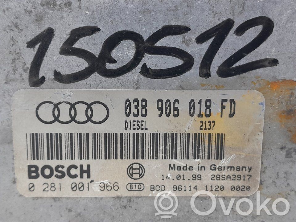 Engine control unit/module   038906018FD,150512