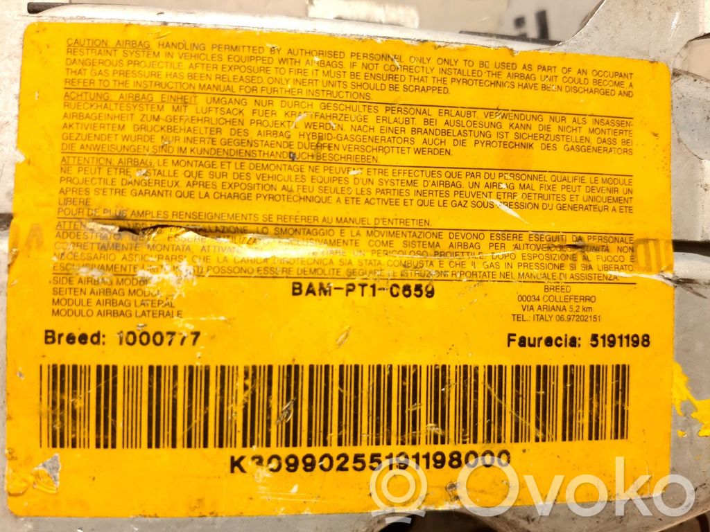 Peugeot 307 Front door airbag 