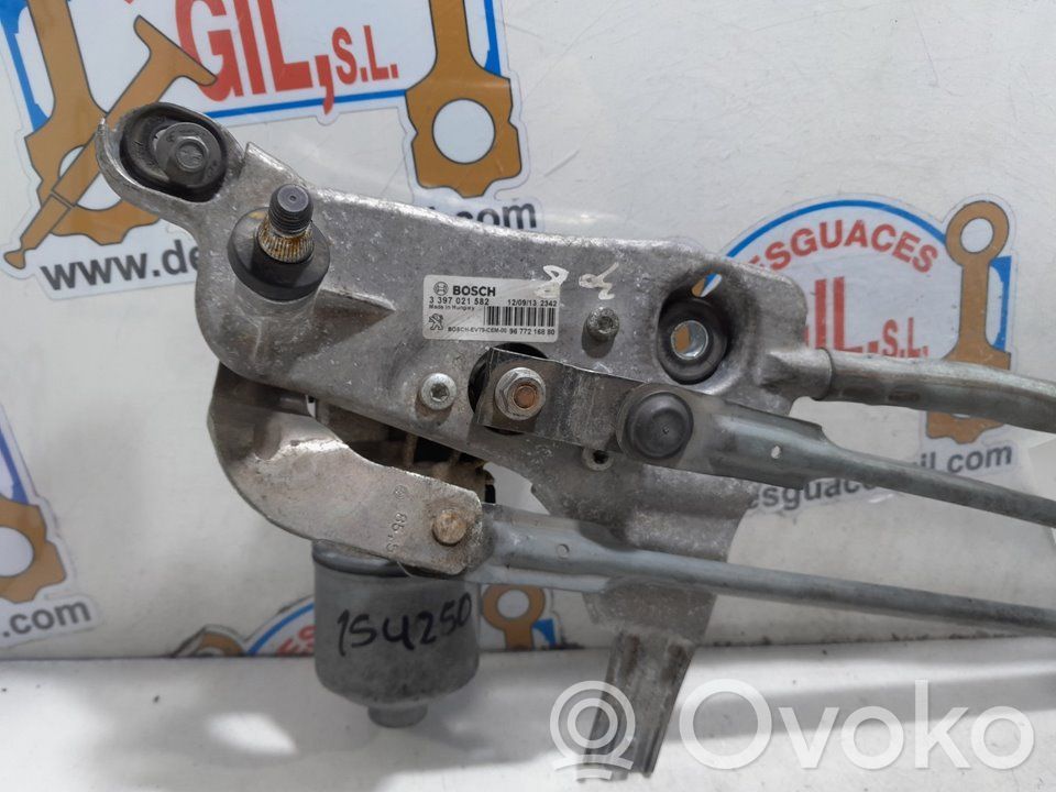 Peugeot 308 Mechanizm i silniczek wycieraczek szyby przedniej / czołowej 