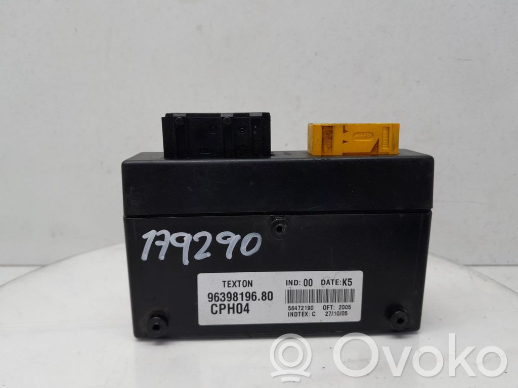 Immobilizer control unit/module   9639819680,179290